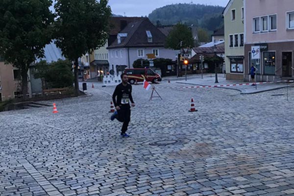 Andreas Schuster beim Stadtlauf Freyung 2019